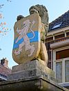 Leeuw Justitiebastion Hasselt -  Leeuw bij het Justitiebastion in Hasselt (Overijssel)