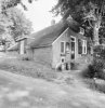 Overzicht voorgevel en linker zijgevel boerderij, hallenhuisboerderij