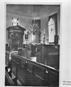 Overzicht interieur - reproductie van een foto - Amersfoort - 20009377 - RCE -  Synagoge: Overzicht interieur - reproductie van een foto 