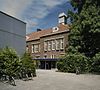 Entree - Amersfoort - 20350264 - RCE -  Van Oldenbarnevelt-Gymnasium: Entree (opmerking: Gefotografeerd voor ANWB Monumentenboek) 