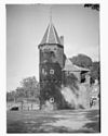 Zijaanzicht van de Koppelpoort vanuit het westen - Amersfoort - 20009032 - RCE -  Koppelpoort: Zijaanzicht van de Koppelpoort vanuit het westen 