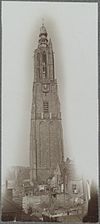 Overzicht kerktoren - Amersfoort - 20319209 - RCE -  Onze Lieve Vrouwetoren: Overzicht kerktoren (opmerking: Bijschrift: Behoort bij adres van Burgemeester en Wethouders van Amersfoort dato 24 November 1906 Afd I no 1996. De secretaris v. Amersfoort.) 