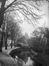 Stadspoort gezien vanaf de Weverssingel - Amersfoort - 20008990 - RCE -  Kamperbinnenpoort: Stadspoort gezien vanaf de Weverssingel 