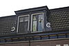 Amersfoort.Berkenweg.dakkapel.JPG -  Amersfoort, Berkenweg: Zes op een rij aaneengesloten middenstandswoningen, dakkapel 