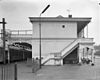 Linkerzijgevel en buitentrap station Baarn - Baarn - 20027258 - RCE -  Station Nederlandse Spoorwegen: Linkerzijgevel en buitentrap station Baarn 