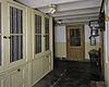Interieur kelder, gang met deur van de voorraadkamer en kastenwand - Baarn - 20338505 - RCE -  Villa Pera: Interieur kelder, gang met deur van de voorraadkamer en kastenwand 