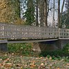 Park, gedeelte van houten brug met ijzeren zijkanten - Werkhoven - 20352027 - RCE -  Beverweert: Park, gedeelte van houten brug met ijzeren zijkanten 