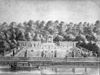 Kasteel en tuin naar waterverftekening door J.de Beyer in de verzameling van het Rijksbureau - Werkhoven - 20253528 - RCE -  Beverweert: kasteel en tuin naar waterverftekening door J.de Beyer in de verzameling van het Rijksbureau 