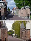 CityGates.IJsselstein.JPG - City gates of IJsselstein: Benschopperpoort (above) and IJsselpoort (below). Their national monument number is 20151.