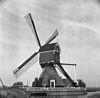 Wipmolen schuin van opzij gefotografeerd - Cabauw - 20142498 - RCE -  De Middelste of Tweede Molen: Wipmolen schuin van opzij gefotografeerd 