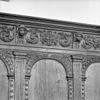 Schip interieur noord-zijde, detail herenbank - Linschoten - 20140499 - RCE -  Nederlands Hervormde Kerk: schip interieur noord-zijde, detail herenbank 