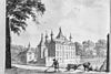 Tekening van het kasteel, Verzameling H.M.Koningin - Renswoude - 20185387 - RCE -  Kasteel Renswoude: tekening van het kasteel, Verzameling H.M.Koningin 