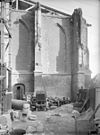 Kerk na de brand vanuit het westen - Rhenen - 20186249 - RCE -  Cunerakerk En Toren: kerk na de brand vanuit het westen 