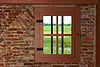 Gagelgat5 -  Uitzicht vanuit de opkamer. Sporen van bouwhistorie zijn zichtbaar gebleven 