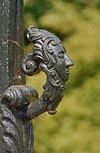 Smeedijzeren hek, detail - Nieuwersluis - 20320249 - RCE -  Vreedenhoff: Smeedijzeren hek, detail 