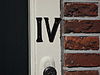 Vreeland - Ruiterstraat 4 huisnummer RM26152.JPG -  Huisnummer (IV) van Ruiterstraat 4 Vreeland 