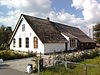 37521-vleuten-0073 -  Boerderij langhuis, gepleisterd, houtgesneden randen, dak met pannen gedekt. Thematerlaan 18, Vleuten 