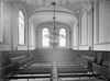 Interieur, overzicht naar het oosten met de kansel - Utrecht - 20234394 - RCE -  Doopsgezinde Kerk: Interieur, overzicht naar het oosten met de kansel 