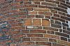 Gedeelte gevel, metselwerk, detail - Utrecht - 20320259 - RCE -  Gedeelte gevel, metselwerk, detail 