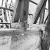 Interieur detail kap rechts achter met fragment spant nummer 26 - Utrecht - 20236829 - RCE -  interieur detail kap rechts achter met fragment spant nummer 26 
