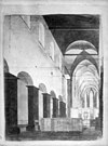 Interieur schip naar het oosten naar platinotypie naar D.A.Roosmale, Gemeente archief topografische atlas supplement nummer 1037 - Utrecht - 20232682 - RCE -  Sint Janskerk: interieur schip naar het oosten naar platinotypie naar D.A.Roosmale, Gemeente archief topografische atlas supplement nummer 1037 