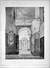 Gezicht in noord toren en schip vanuit het noorden naar platinotypie naar D.A.Roosmale, Gemeente archief topografische atlas supplement nummer 1040 - Utrecht - 20232681 - RCE -  Sint Janskerk: gezicht in noord toren en schip vanuit het noorden naar platinotypie naar D.A.Roosmale, Gemeente archief topografische atlas supplement nummer 1040 