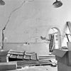 Interieur opmame bouwdeel 3 begane grond muur tussen vertrek 3 en respectievelijk 2-4 - Utrecht - 20234912 - RCE -  Duitse Huis: interieur opmame bouwdeel 3 begane grond muur tussen vertrek 3 en respectievelijk 2-4 