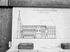 Kerk, zuid-gevel naar tekening in het HS-Calkoen in het Gemeente archief Utrecht - Utrecht - 20232657 - RCE -  Sint Janskerk: kerk, zuid-gevel naar tekening in het HS-Calkoen in het Gemeente archief Utrecht 