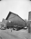 Overzicht houten opslagloods, voorgevel, rechter zijgevel - Amerongen - 20002039 - RCE -  Overzicht houten opslagloods, voorgevel, rechter zijgevel (opmerking: GB De Utrechtse Heuvelrug) 