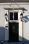 Vianen - Langendijk 30 - Voordeur - Intranti Pacem Exeunti Salutem - Rijksmonument 37291.JPG -  Vianen - Langendijk 30 - Voordeur - Intranti Pacem Exeunti Salutem - Rijksmonument 37291 
