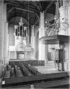 Interieur schip naar het westen - Vianen - 20241820 - RCE -  Nederlands Hervormde Kerk: interieur schip naar het westen 