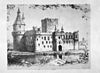 Originele tekening door J.F. Crookewit in bezit van Rijksdienst voor de Monumenten Zorg - Wijk bij Duurstede - 20213100 - RCE -  Kasteel: originele tekening door J.F. Crookewit in bezit van Rijksdienst voor de Monumenten Zorg 