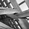 INTERIEUR, KERKZAAL, TUSSENSPANT MET AANSLUITING GORDING EN SCHOOR, (GEBOUW HH) - Woerden - 20283084 - RCE -  Kasteel Woerden: INTERIEUR, KERKZAAL, TUSSENSPANT MET AANSLUITING GORDING EN SCHOOR, (GEBOUW HH) 