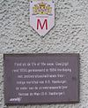 39305-bordje-rijnstr-32-34-092.JPG -  Bordje aan de wand van Rijnstraat 32-34, Woerden, Nederland 