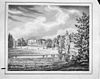 Tekening van het huis en landschapspark - Zeist - 20221560 - RCE -  Hoog Beek en Royen: Tekening van het huis en landschapspark (opmerking: Reproductie van sepiatekening) 
