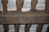 Interieur, beschildering moer- en kinderbalklaag, begane grond, voorkamer
