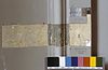 INTERIEUR, TUINKAMER, KLEURONDERZOEK, PROEFSTROOK - Middelburg - 20263835 - RCE -  Huis Ingelandt: INTERIEUR, TUINKAMER, KLEURONDERZOEK, PROEFSTROOK 