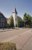 Overzicht kerk met kerktoren