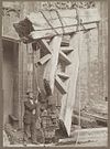 Verwijdering van oude balken - Zierikzee - 20325724 - RCE -  Sint Lievensmonstertoren: Verwijdering van oude balken (opmerking: Fotograaf te Zierikzee) 