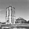 Zierikzee; St-Lievensmonster toren b -  Zuid-westzijde van de Sint-Lievensmostertoren en de Nieuwe kerk 