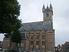 Sluis town hall - The town hall and the Belfort in Sluis. de: Das Rathaus mit Belfried in Sluis