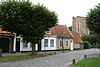 Witgepleisterd woonhuis