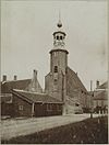 Hervormde kerk vanuit het westen - Stavenisse - 20318755 - RCE -  Nederlands Hervormde Kerk: Hervormde kerk vanuit het westen (opmerking: Kerk 1910 vervangen door nieuwbouw) 