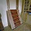 Interieur, trappetje op het kelderluik - Oostkapelle - 20342602 - RCE -  Klein Berkenbosch: Interieur, trappetje op het kelderluik 