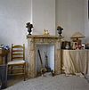 Interieur, gemarmerde schouw huiskamer - Oostkapelle - 20342601 - RCE -  Klein Berkenbosch: Interieur, gemarmerde schouw huiskamer 