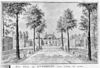 Reproductie van tekening voorgevel, origineel in bezit van Zeeuws Genootschap - Oostkapelle - 20175454 - RCE -  Buitenplaats Overduin: reproductie van tekening voorgevel, origineel in bezit van Zeeuws Genootschap 