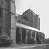 Veere; Grote kerk e -  Noordwand van kerk en toren 