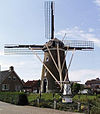 Zoutelandse molen - The wonderfull typical Dutch windmill of beautiful seaside village Zoutelande, Zeeland, Kingdom of the Netherlands.