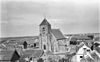 Overzicht kerk en omliggende bebouwing - Zoutelande - 20225128 - RCE -  Nederlands Hervormde Kerk: Overzicht kerk en omliggende bebouwing 
