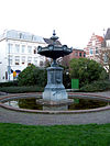 Fontein Vlissingen Bellamypark Wolff Deken - A fountain dating from 1884 to honour the female writers Aagje Deken and Betje Wolff whom both where born in Vlissingen. It was originally placed at te Betje Wolffplein but was moved to its current place, the Bellamypark.